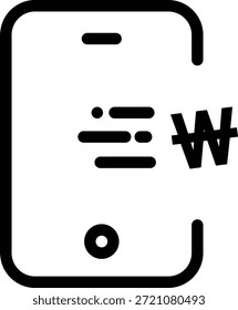 Icono de pago móvil con signo propio