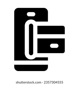 Mobile Payment Icon für Ihre Website, Ihr Handy, Ihre Präsentation und Ihr Logo-Design.