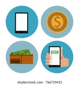 Mobile payment icons