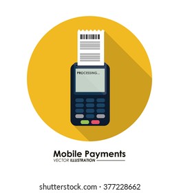 Mobile payment icons design 