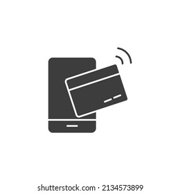 Iconos de pago móvil símbolos vectores de elementos para web de infografía