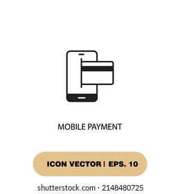 mobile payment icons  symbol vector elements for infographic web