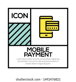 MOBILE PAYMENT AND ILLUSTRATION ICON CONCEPT