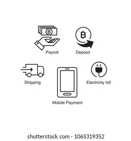 Mobile payment. Isolate on white background.