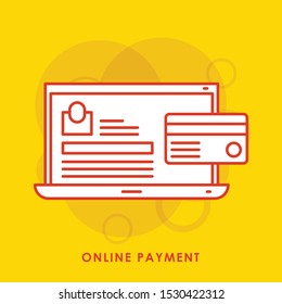 
Mobile payment line icon. Smartphone, credit card, transfer. Ecommerce concept. Can be used for topics like online purchase, banking, transaction
