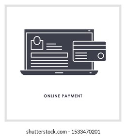 
Mobile payment line icon. Smartphone, credit card, transfer. Ecommerce concept. Can be used for topics like online purchase, banking, transaction
