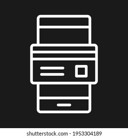 Mobile payment, money, credit card icon vector image. Can also be used for Finance and Money. Suitable for use on web apps, mobile apps and print media.
