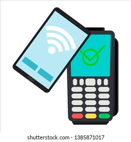 Mobile payment ,online shopping concept. Contactless payment system or technology