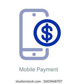 Mobile Payment and phone icon concept