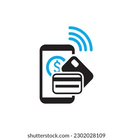 mobile payment related icon,isolated on background