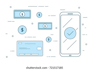 Mobile Payment Smartphone Vector illustration
