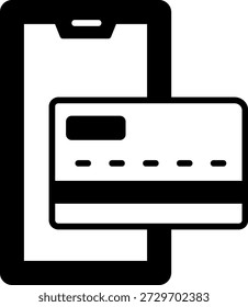 Mobile Payment Vector Icon Illustration