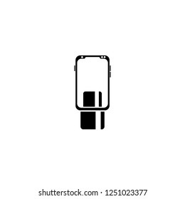 mobile payment vector icon. mobile payment sign on white background. mobile payment icon for web and app