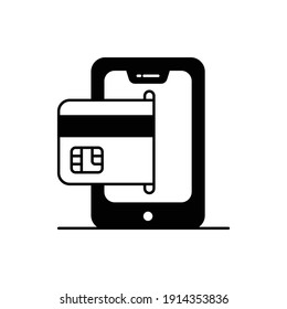  Mobile payment Vector Icon Style Illustration. EPS 10 File