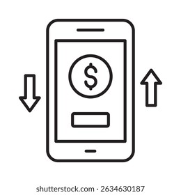 Mobile payment :Vector Icon which can easily modify or edit

