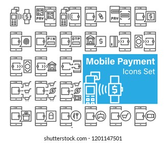 Mobile Payment, vector illustration
