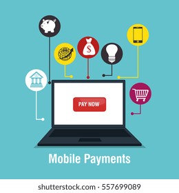 mobile payments concept icon