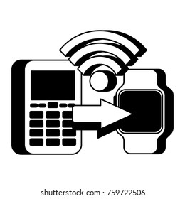 mobile payments dataphone smartwatch with nfc technology contactless transactions