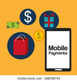mobile payments design, vector illustration eps10 graphic 
