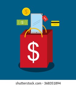 mobile payments design, vector illustration eps10 graphic 