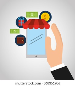 mobile payments design, vector illustration eps10 graphic 