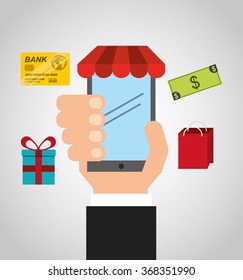 mobile payments design, vector illustration eps10 graphic 