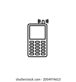 mobile phone with antenna icon in Mobile network set