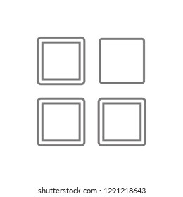 Mobile phone app icon. Element of cyber security for mobile concept and web apps icon. Thin line icon for website design and development, app development