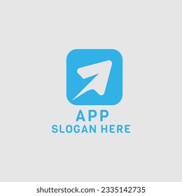 Plantilla de diseño de iconos del logotipo de la aplicación de teléfono móvil. Signo de color del vector.