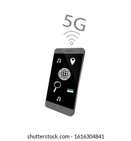 Mobile phone application browsing and vector isometric illustrations.