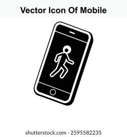 Mobile Phone Application Icon Pedometer Fitness Tracker Step Counter Walking Running Exercise Health Wellness