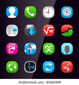 Mobile phone application icons 2