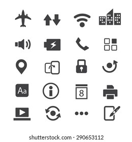 Mobile phone applications icons,Vector