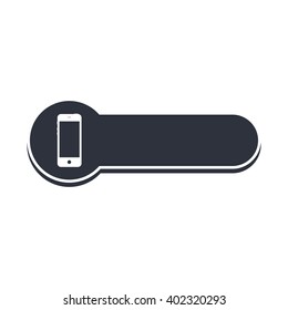 mobile phone banner template theme vector illustration