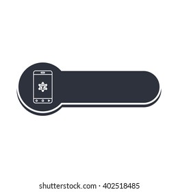 mobile phone banner template theme vector illustration