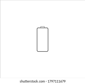mobile phone battery icon. illustration for web and mobile design.
