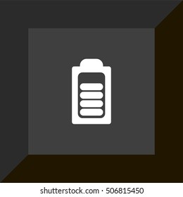 mobile phone battery icon. mobile phone battery sign