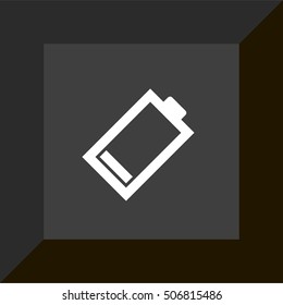 mobile phone battery icon. mobile phone battery sign