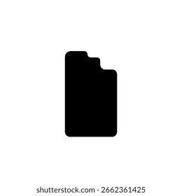 Mobiltelefon mit schwarzem Bildschirm