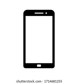 Mobile phone with blank screen. Flat style. vector illustration. Smartphone icon vector illustration. on white background
