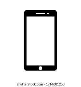 Teléfono móvil con pantalla en blanco. Estilo plano. ilustración vectorial. Icono de Smartphone ilustración vectorial. sobre fondo blanco