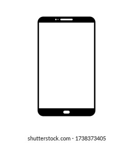 Mobile phone with blank screen. Flat style. vector illustration. Smartphone icon vector illustration