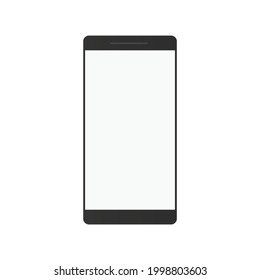 Mobile phone with a blank screen. Flat style. vector illustration. Smartphone icon vector illustration white background