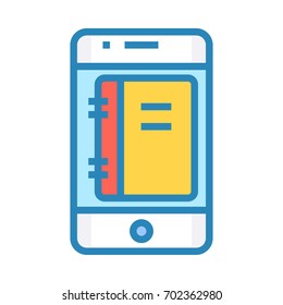 Mobile Phone Book Icon