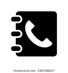 vector de icono de la libreta de teléfonos móviles