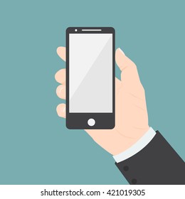 Mobile Phone in Businessman hand