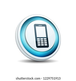 Mobile Phone button illustration