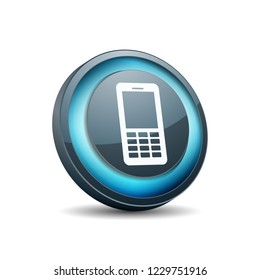 Mobile Phone button illustration