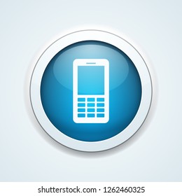 Mobile Phone button illustration