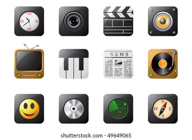 Mobile phone buttons, set 2